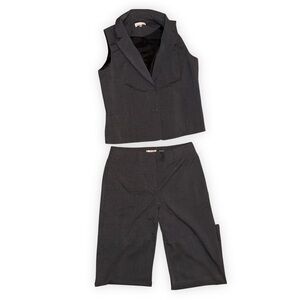 Women's Northern Reflections Grey Sleeveless Pantsuit - Size 10